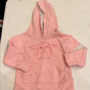 Pink Grogu Pink Hoodie size 2t